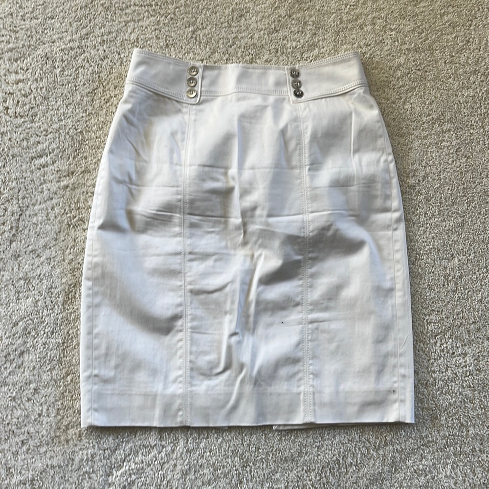 White House Black Market white skirt